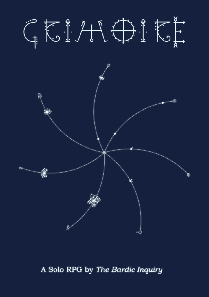 Cover page for the final version of Grimoire.